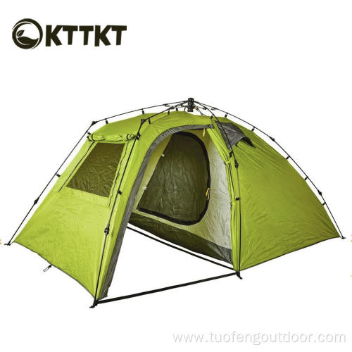 6kg green Camping trekking double automatic tent